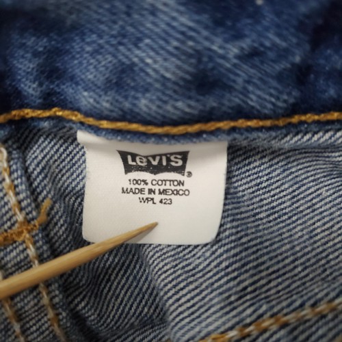 Jeans Levis Uomo 35x36 Blu 501 Bottone Dritto Fly Y2K Denim - Foto 10 di 11