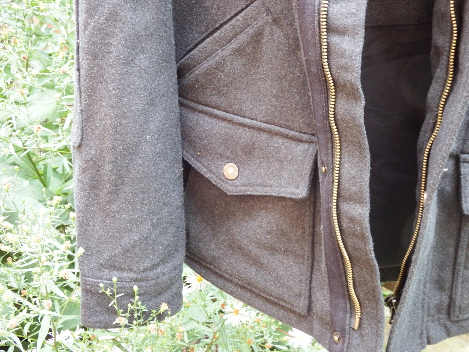 fat face mens coat wool blend black small image 4