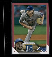 2023 Topps: Mother's Day Hot Pink #346 Jonathan Heasley #/50