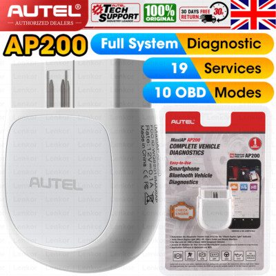 Autel MaxiAP AP200 Bluetooth OBD2 Scanner Full System Car