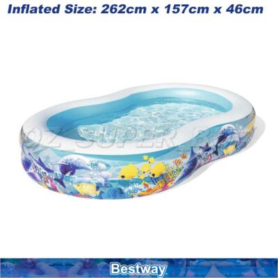 Bestway Inflatable Kids Backyard Swimming Pool With Ocean