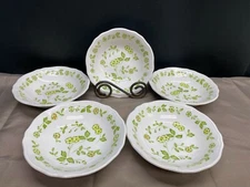 Japan "PETITE FLORA" Ironstone ~ Set of 4 ~ Soup / Cereal Bowls  ~ 6 3/4"