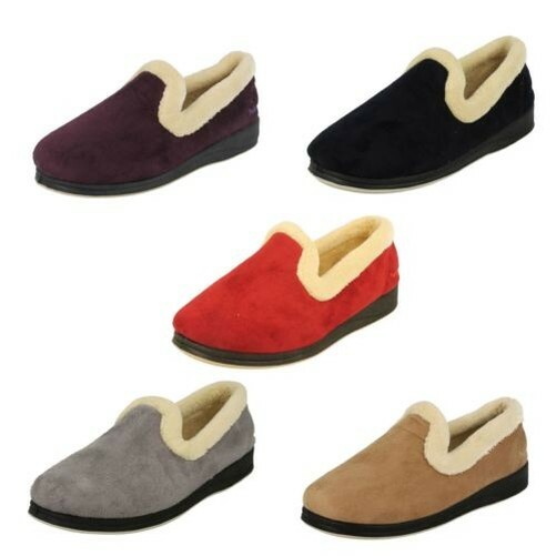 LADIES PADDERS REPOSE SLIPPERS WIDE FITTING