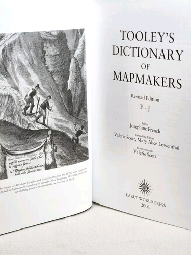 TOOLEY'S DICTIONARY OF MAPMAKERS E-J ~ Revised, 2001 ~ HCDJ ~ Cartography ~ Maps - Picture 4 of 5