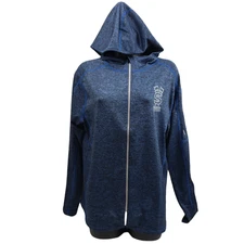 C5K Unisex Jersey Medium Blue Grey Sports Hoodie Zipper Salem Road Race Boston