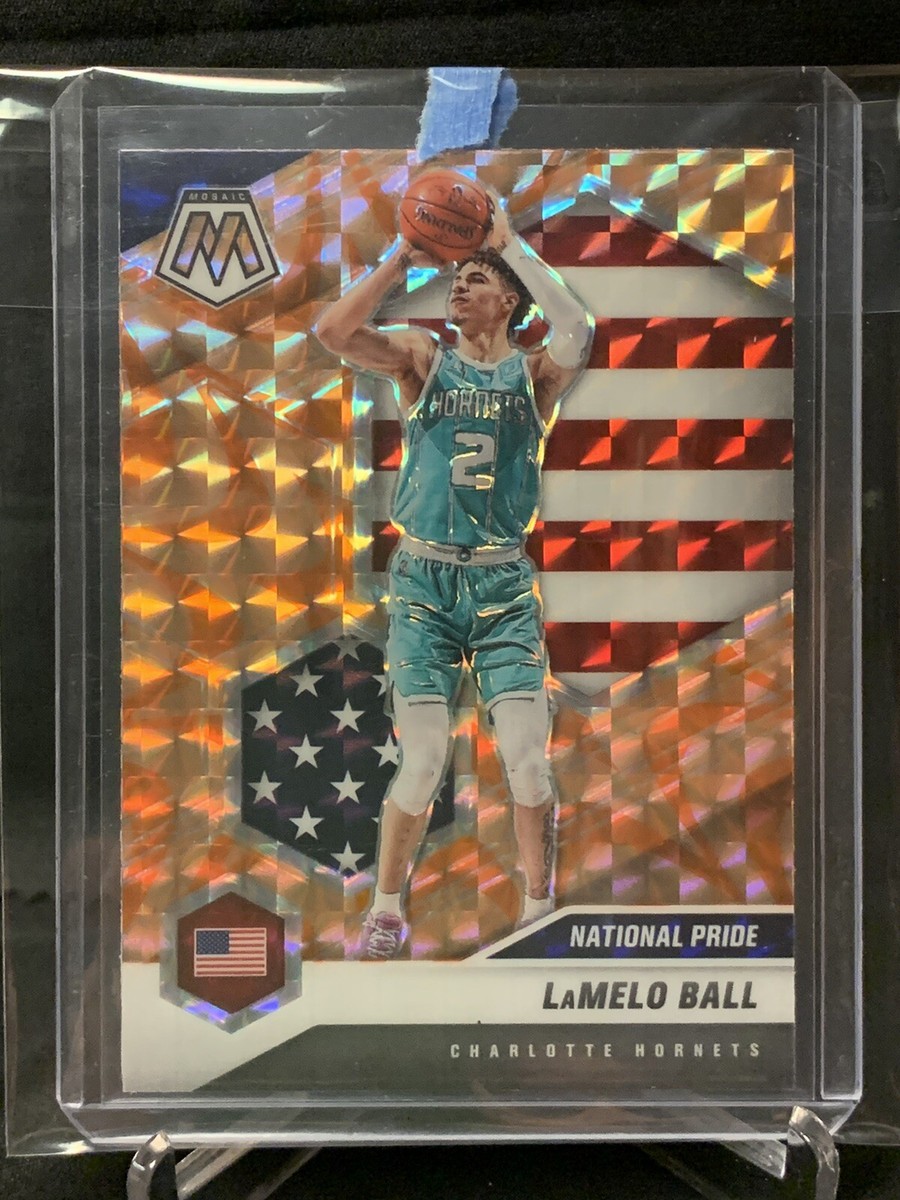 2020-21 Mosaic LAMELO BALL National Pride Reactive Orange Prizm RC