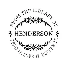 From the Library of Round Self Ink Custom Teacher Stamp - IDEAL 400R