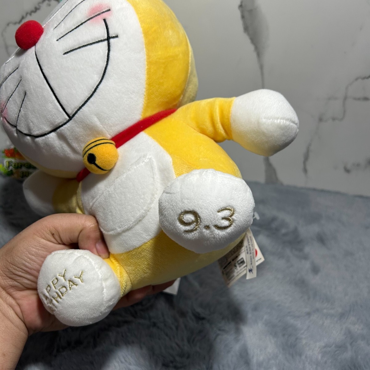 Doraemon Yellow With Ears September 3 HappyBirthday Plush Stuffed