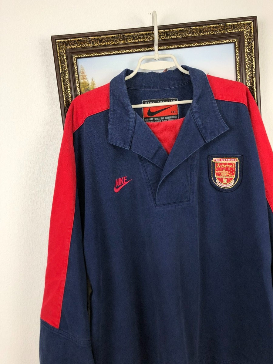 Vintage 90's Nike Arsenal Football Sweatshirt Soccer Gunners