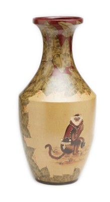 Zeckos 7 Inch Tall Hand Painted Monkey Vase