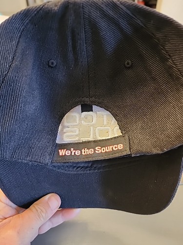 Matco Tools "We're The Source" Black Embroidered Adjustable Strapback Hat Cap - Picture 3 of 3