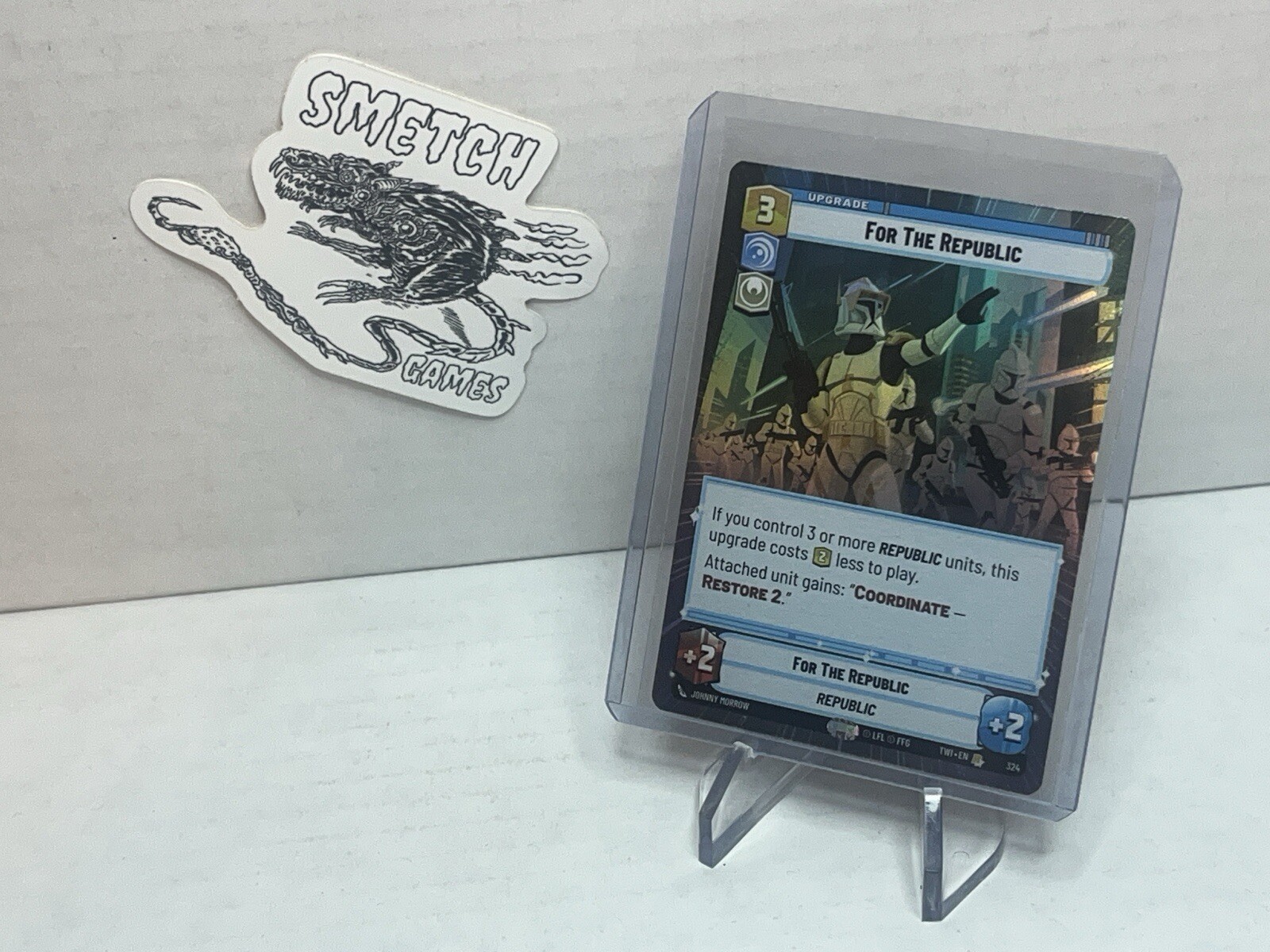 TWI 324 - For The Republic - Hyperspace FOIL Rare - Star Wars Unlimited Twilight