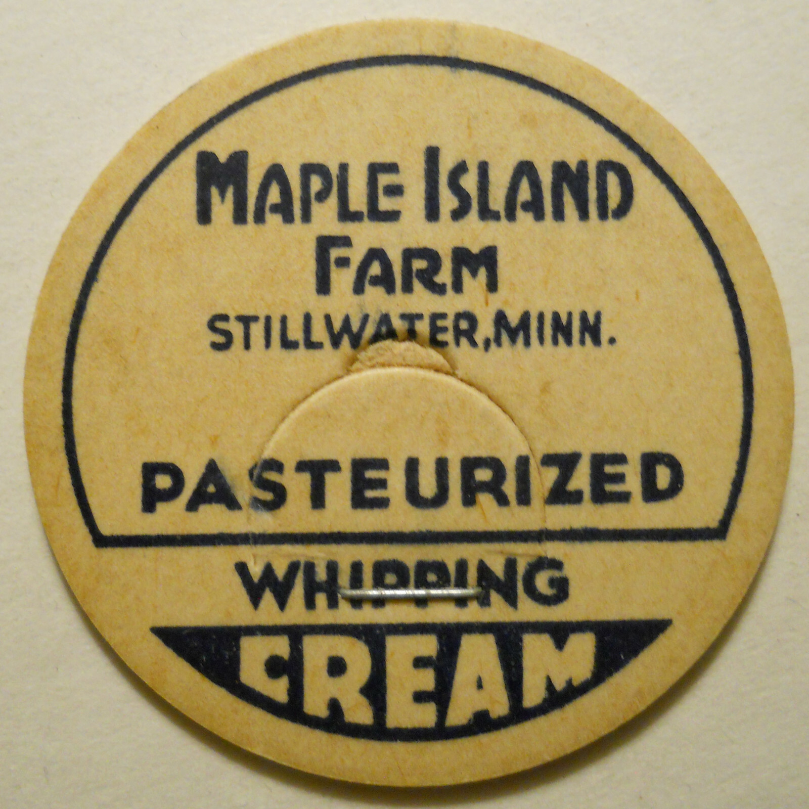 Maple Island Farm (Stillwater, Minnesota) Milk Bottle Cap eBay