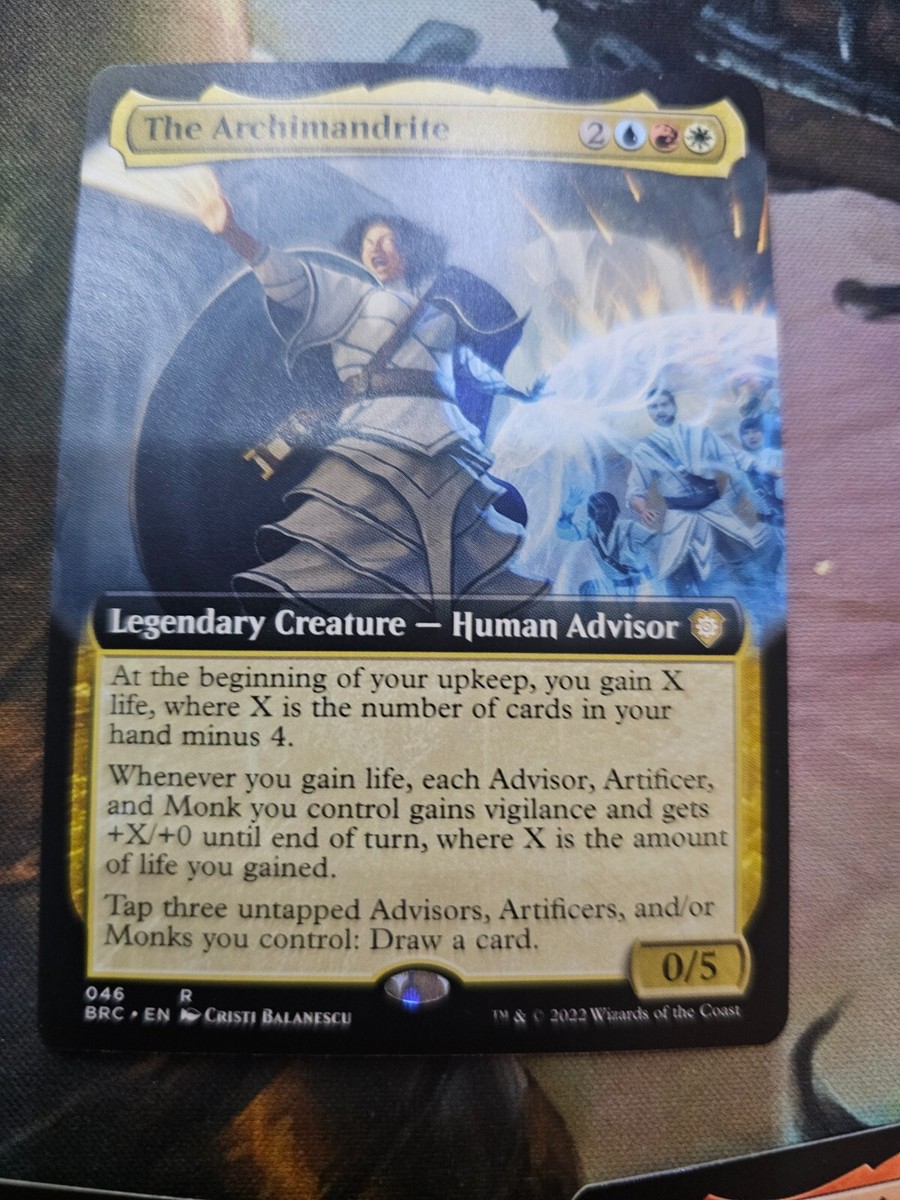 MTG -The Archimandrite Ext Art - Brothers War Commander #026