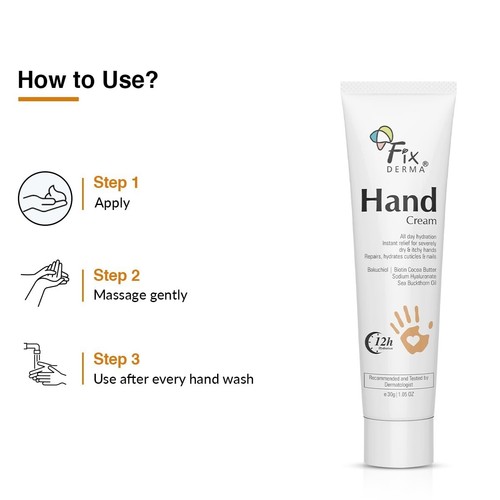 Fixderma Hand Cream For Dry & Rough Hands 30gm With Cocoa Butter & Bakuchiol /FS - Picture 7 of 9