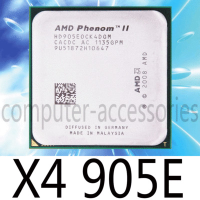 AMD Phenom II X4-905E 2.5GHz 6MB Quad Core Socket AM3 65W CPU Processor