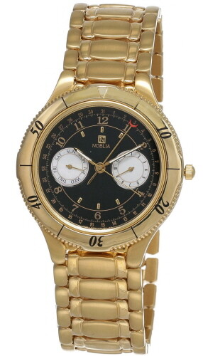 Citizen Noblia 38MM Black Dial Gold SS Men's Watch AX3062-56E