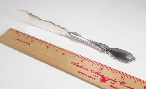 Antique 1851-1877 Albert Coles & Co. NY USA 900 Coin Silver Master Butter Knife
