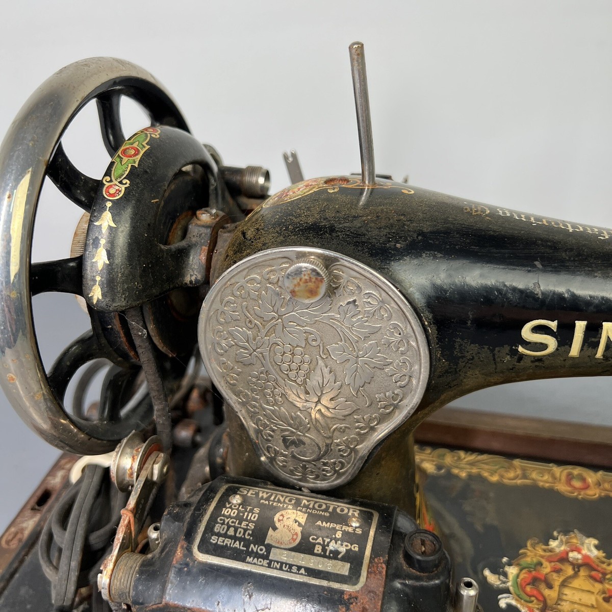 Antique 1922 Singer Sewing Machine G9848496 Pedal