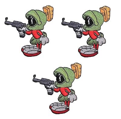 Marvin The Martian Cartoon Character Head Embroidered Iron On Patch Marvin The Martian Cartoon Character Head Embroidered Iron On Patch