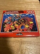 2 Jigsaw Puzzle 500 PC Puzzlebug Peacock Garden Pups in Flower Market Dogs Puppy for sale online