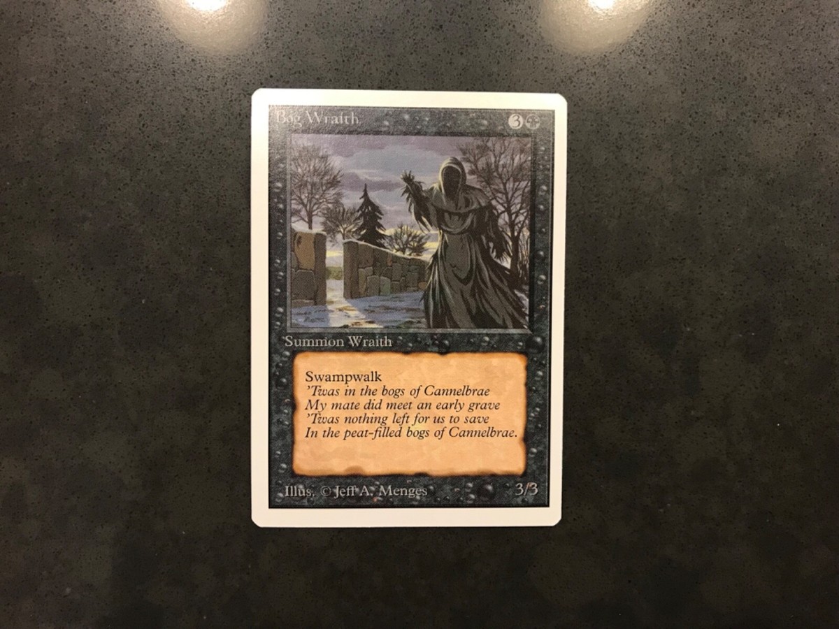 MTG Magic: The Gathering - Unlimited - Bog Wraith | eBay MTG Magic: The Gathering - Unlimited - Bog Wraith | eBay