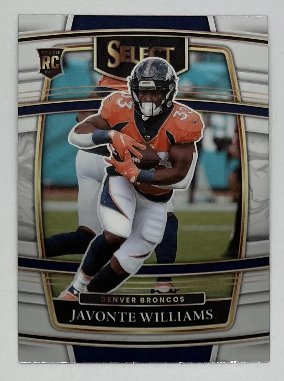 2021 Panini Select Javonte Williams #57 Rookie RC Denver Broncos