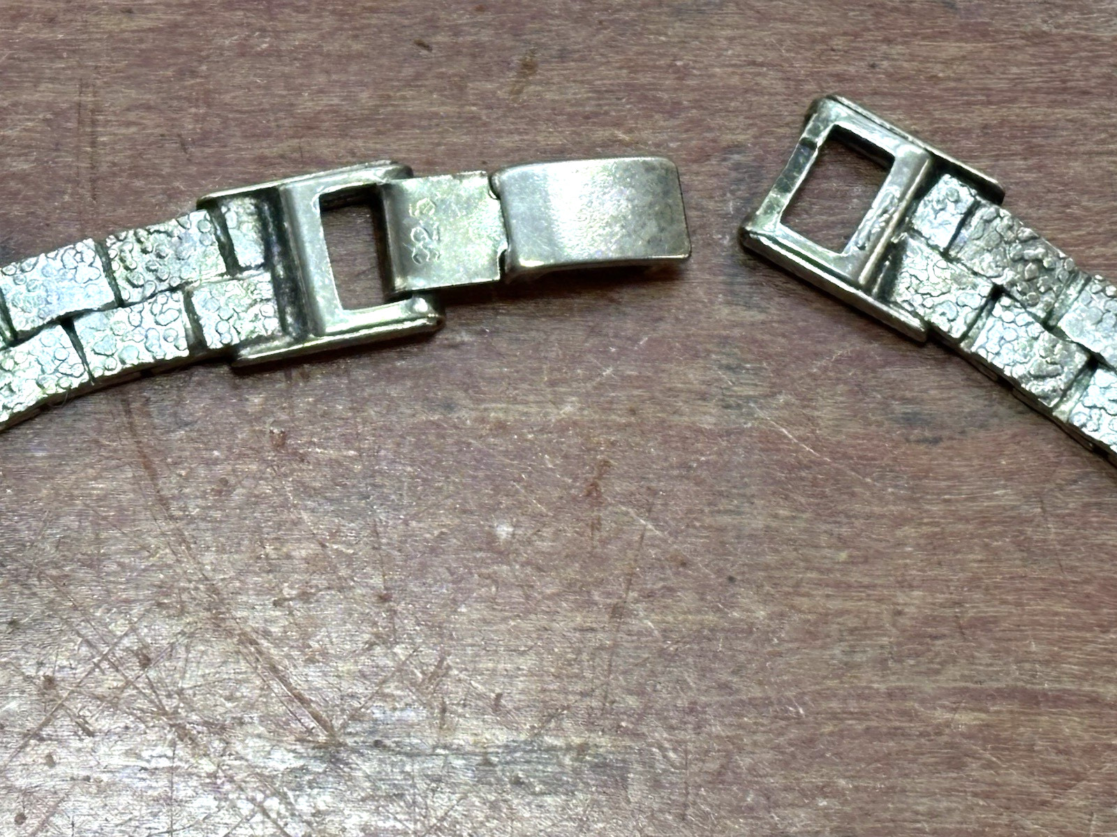 20” SOLID Sterling Silver .925 Textured  Necklace… - image 5