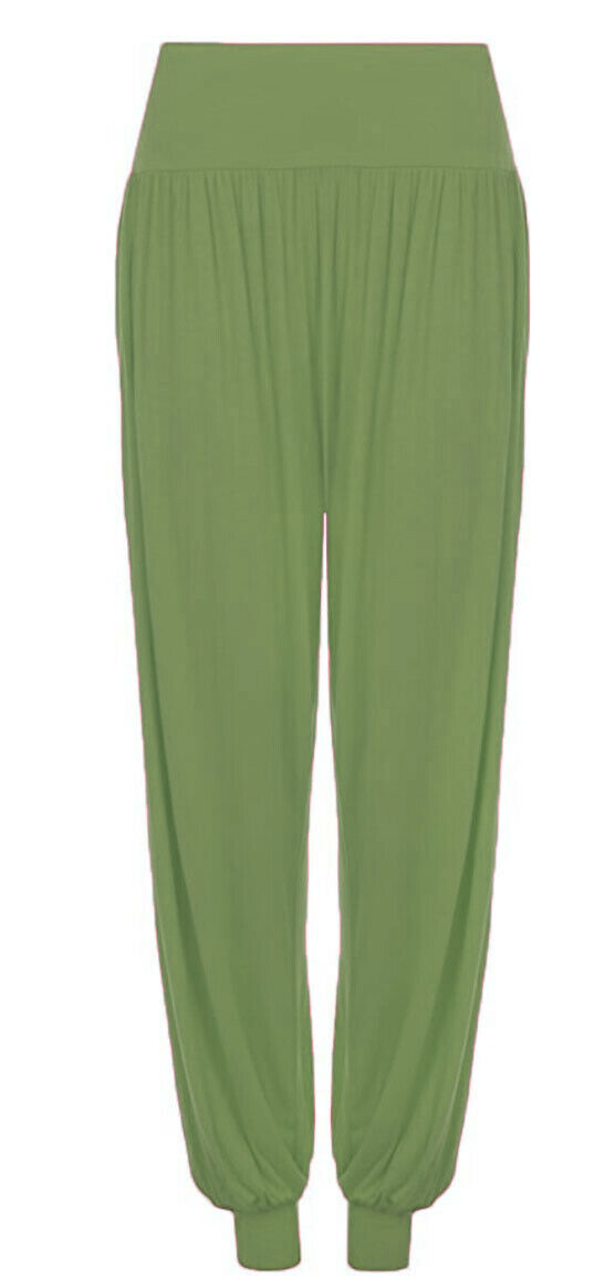 Pirate Pants Women New Ladies - Baggy Ali Baba Lagenlook Leggings, Plain Casual Trousers Harem Pants - Foto 4