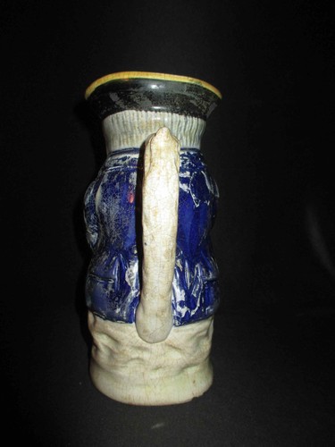 ancien pichet pot jacquot en faïence buveur au chapeau XIX ème - Picture 3 of 12