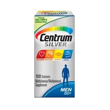 Centrum Silver Mens 50 Plus Vitamins, Multivitamin Supplement, 100 Count