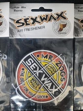Sexwax Air Freshener Mr. Zogs Coconut Scent 3 pack Surf Wax Air Freshener