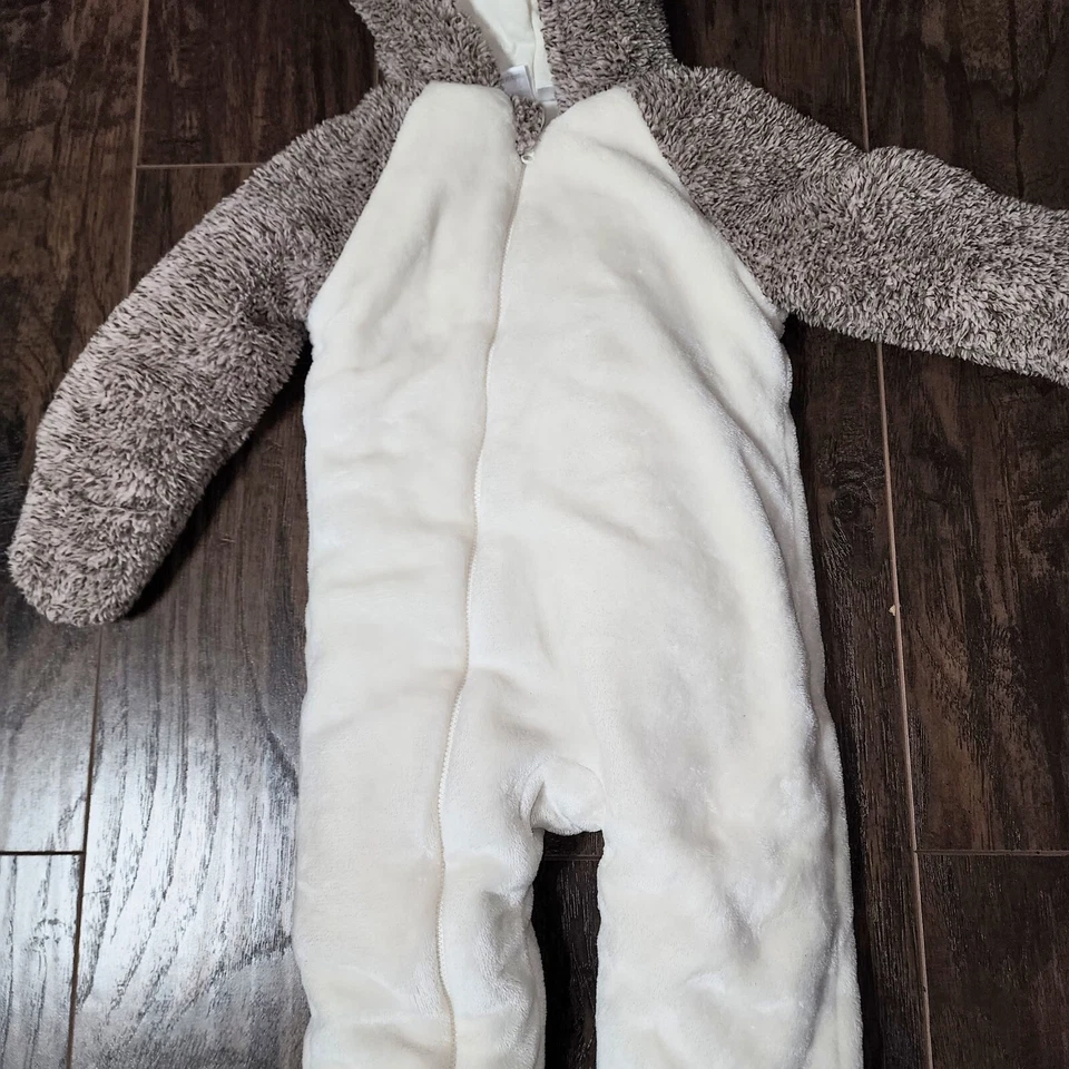 Koalababy连体婴儿车套装男女通用9/12个月棕色人造毛皮连帽 — 第 2/4 张图片