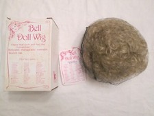 Vtg Bell Ceramics Doll Wig Sharlene 11-12 Blonde Very Curly for Porcelain Girl