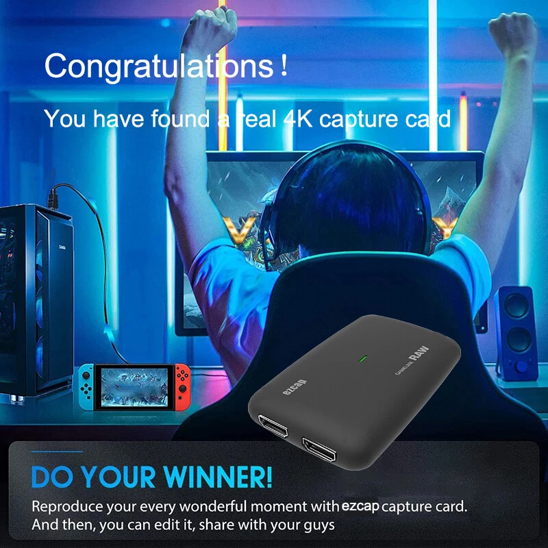 USB 3.0 4K 30hz HDMI Video Capture Card for Game Recording Camera Live Streaming - Image 4 of 4