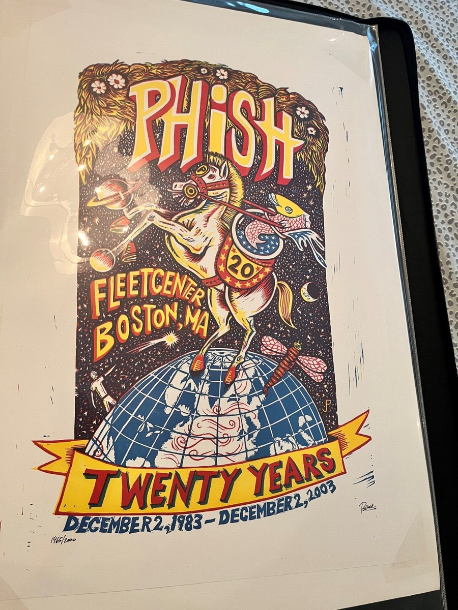 Phish Pollock Poster 20th Anniversary Boston 12/2/2003 - Pro
