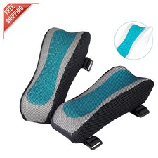 Memory Foam Ergonomic Armrest Pads - Breathable Mesh for Comfort Style