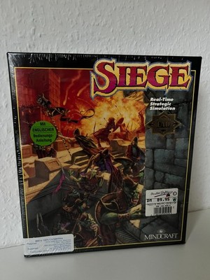 SIEGE - PC/DOS - BIG BOX - NEW - SEALED - 5.25'' FLOPPY - MINDCRAFT - NO VGA
