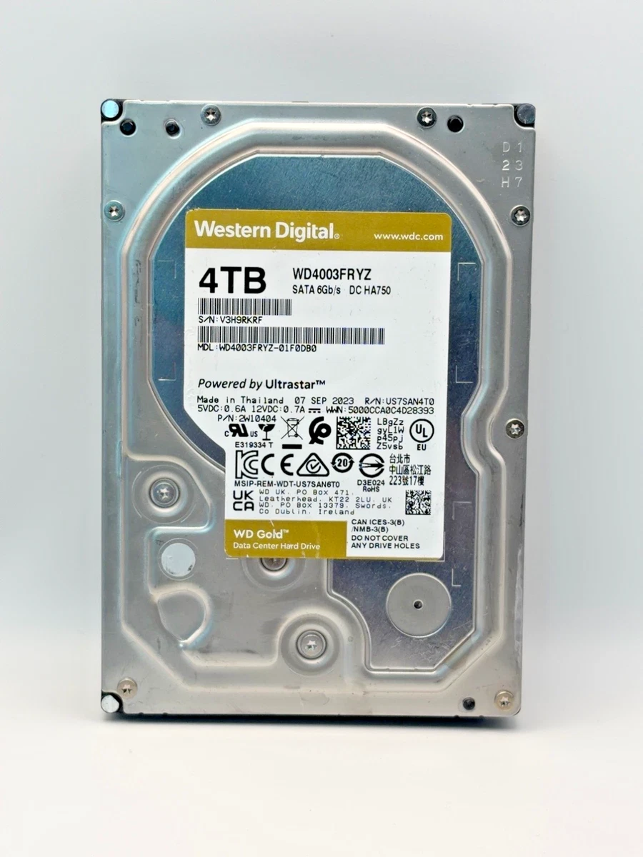 西部数据SATA I 4 TB 内置硬盘驱动器| eBay