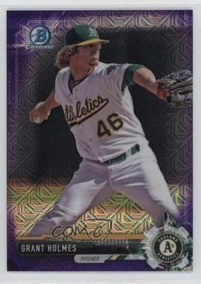 2017 Bowman Chrome Prospects Mega Box Purple Refractor /250 Grant Holmes 4d3