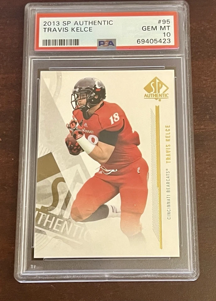 2013 SP Authentic Travis Kelce Rookie #95 PSA 10 - Image 3 of 4