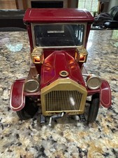 Vtg Rosko 1440 Grand Pa Model T Tin Litho car Japan Battery operated Toy