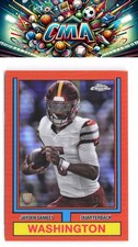 2024 Topps Chrome #74TF-2 Jayden Daniels 1974 Orange Refractor #/25