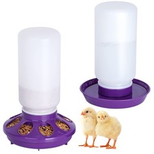 Chick Feeder and Waterer Set no Waste Chicken Water Dispenser 1L Chicken Water