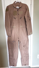 44L Khaki Tan Coveralls Flyers CWU-27/P Type 1 Class 1 Military Suit USAF Carter