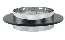 DuraVent 6DVL-ADC Stove Vent Pipe Adapter DVL 6" D Stainless Steel Black