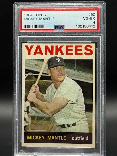 MICKEY MANTLE 1964 TOPPS #50 VG-EX PSA 4