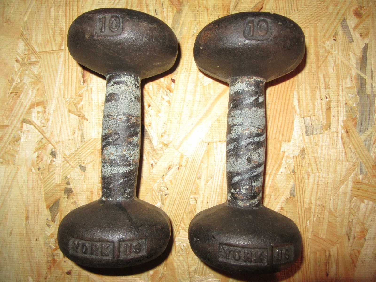 YORK 10 LB Set Bun Head Dumbbells