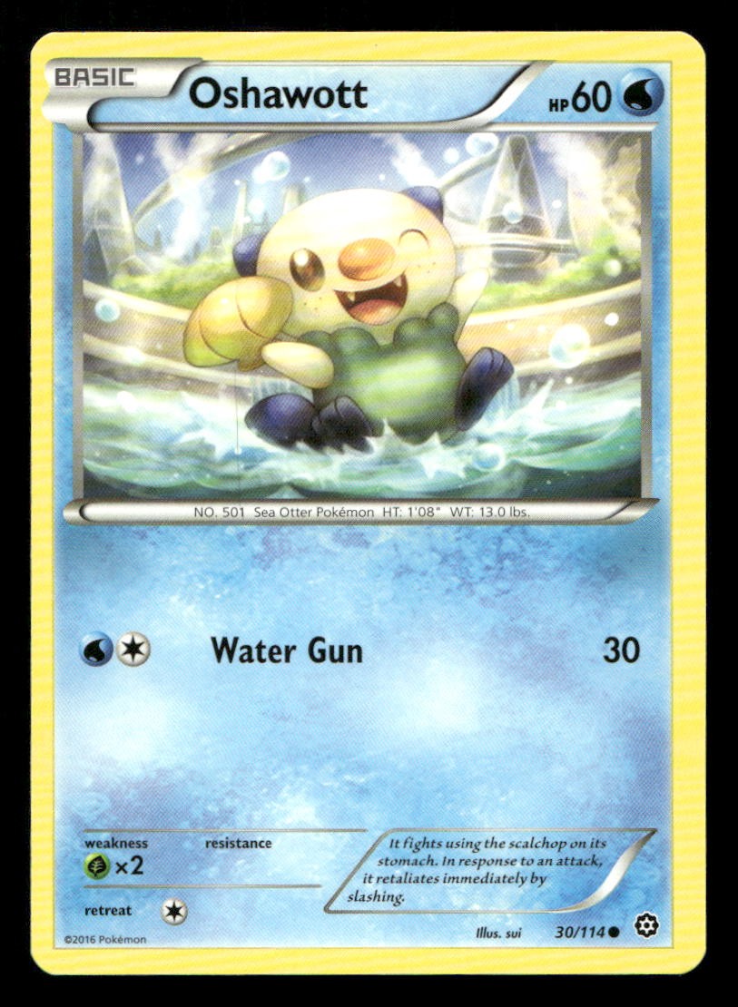 Oshawott 30/114 Steam Siege NM/M Pokemon