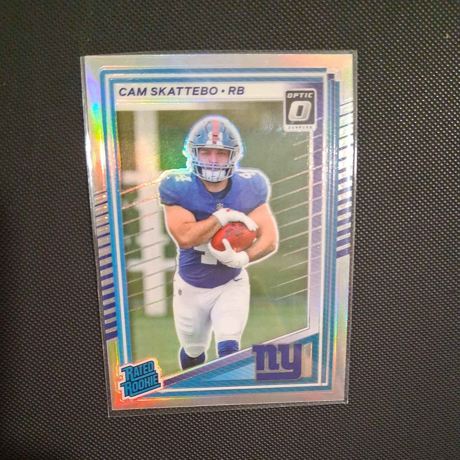 2025 Panini Donruss - Rated Rookie Cam Skattebo #302 Optic Preview Holo Prizm...